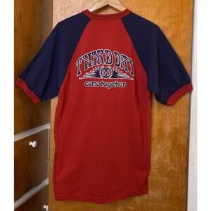 Vintage Third Day Christian Rock Band T Shirt Come Together Raglan Ringer Sz L